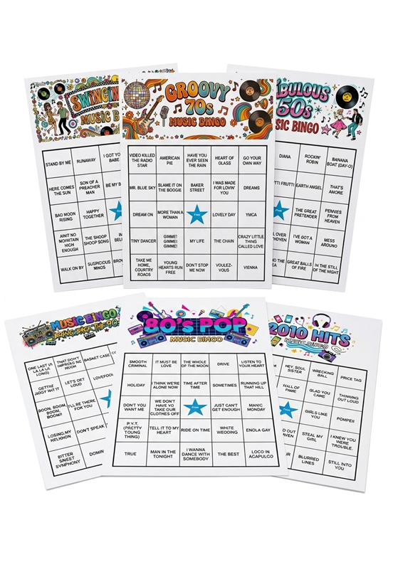 Decades Bundle (50 unique tickets per theme)